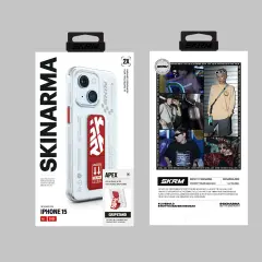 iPhone 15 Kılıf SkinArma Standlı Şeffaf Tasarımlı Apex Kılıf