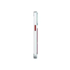 iPhone 15 Kılıf SkinArma Standlı Şeffaf Tasarımlı Apex Kılıf Kırmızı 