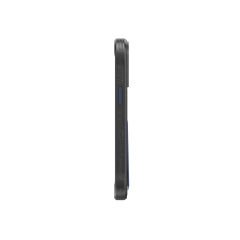 Apple iPhone 15 Pro Max Kılıf SkinArma Standlı Deri Görünümlü Slate Kılıf Mavi 