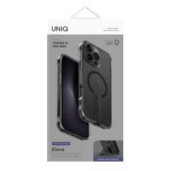 Uniq iPhone 16 Pro Eleva Standlı Magsafe Kılıf Siyah