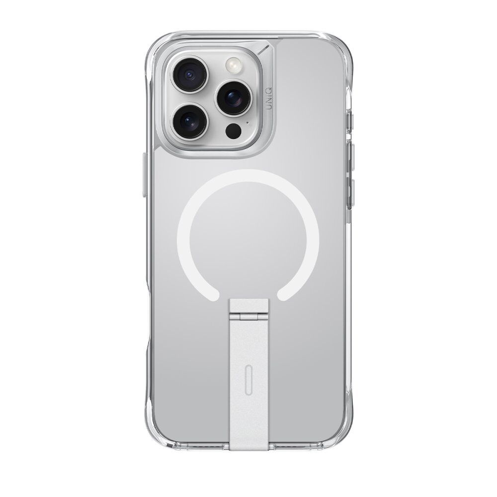 Uniq iPhone 16 Pro Eleva Standlı Magsafe Kılıf Şeffaf