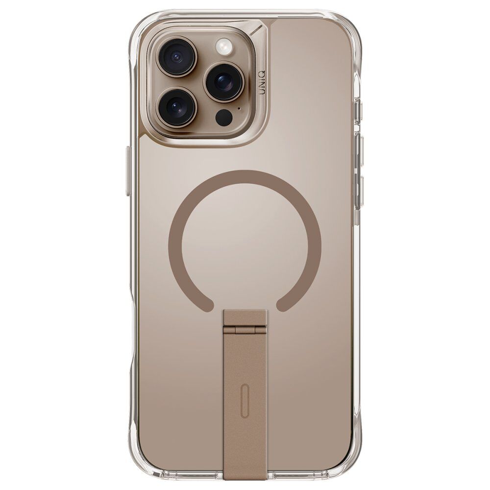 Uniq iPhone 16 Pro Eleva Standlı Magsafe Kılıf Gold