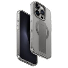 Uniq iPhone 16 Pro Heldro Max Magsafe Standlı Kılıf Gri