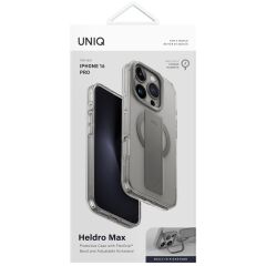 Uniq iPhone 16 Pro Heldro Max Magsafe Standlı Kılıf Gri