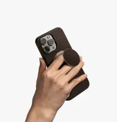 Uniq Iphone 16 Pro Keva Air GripFit Premium Paket Kahverengi