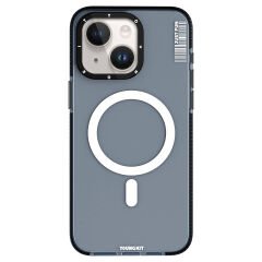Apple iPhone 15 Plus Kılıf M-safe Şarj Özellikli YoungKit Crystal Color Serisi Kılıf Siyah