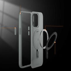Apple iPhone 15 Pro Max Kılıf M-safe Şarj Özellikli Youngkit Rock Serisi Kılıf Siyah