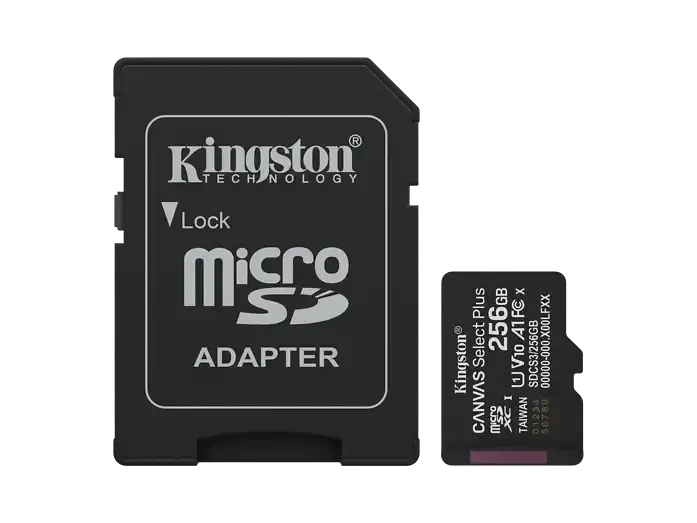 Kingston Canvas Select Plus microSDXC 256GB 150 MB/s Hafıza Kartı