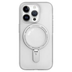 Apple iPhone 15 Pro Max Kılıf M-safe Şarj Özellikli Youngkit Rock Serisi Kılıf Beyaz