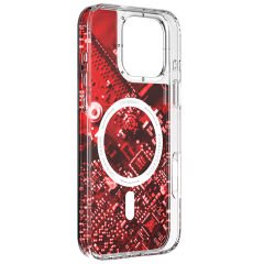 Apple iPhone 16 Pro Max Kılıf M-safe Şarj Özellikli Airbagli Çift Katmanlı Youngkit Future Streamer Serisi Kılıf Kırmızı 