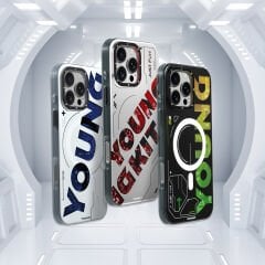 Apple iPhone 16 Pro Max Kılıf M-safe Şarj Özellikli Airbagli Çift Katmanlı Youngkit Future Serisi Kılıf