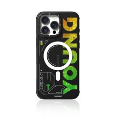 Apple iPhone 16 Pro Max Kılıf M-safe Şarj Özellikli Airbagli Çift Katmanlı Youngkit Future Serisi Kılıf Yeşil