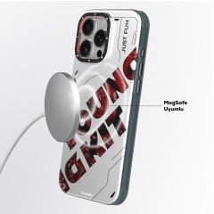 Apple iPhone 16 Pro Max Kılıf M-safe Şarj Özellikli Airbagli Çift Katmanlı Youngkit Future Serisi Kılıf Kırmızı 