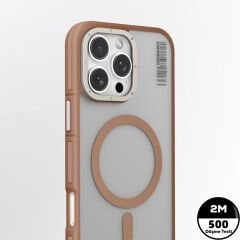 Apple iPhone 16 Pro Max Kılıf M-safe Şarj Özellikli Youngkit Rock Sand Serisi Kılıf