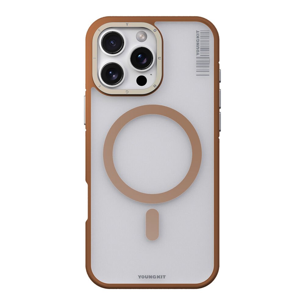 Apple iPhone 16 Pro Max Kılıf M-safe Şarj Özellikli Youngkit Rock Sand Serisi Kılıf