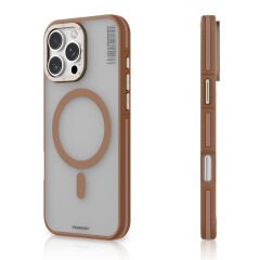 Apple iPhone 16 Pro Max Kılıf M-safe Şarj Özellikli Youngkit Rock Sand Serisi Kılıf