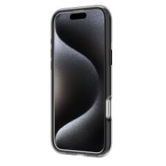 Apple iPhone 16 Pro Kılıf M-safe Şarj Özellikli Raptic AirJoy Serisi 360 Derece Dönebilen Standlı Kılıf Siyah