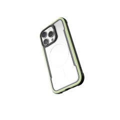 Apple iPhone 16 Pro Kılıf M-safe Şarj Özellikli Airbagli Raptic Shield Serisi Şeffaf Arka Yüzey Kılıf Yeşil