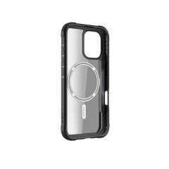 Apple iPhone 16 Pro Kılıf M-safe Şarj Özellikli Airbagli Raptic Shield Serisi Şeffaf Arka Yüzey Kılıf Yeşil