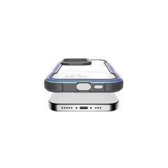 Apple iPhone 16 Pro Kılıf M-safe Şarj Özellikli Airbagli Raptic Shield Serisi Şeffaf Arka Yüzey Kılıf Renkli 