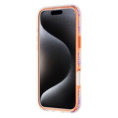 Apple iPhone 16 Pro Max Kılıf M-safe Şarj Özellikli Raptic AirJoy Serisi Boncuk Tasarımlı Şeffaf Kılıf