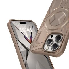 Keephone iPhone 16 Pro Monarch Magsafe Kılıf Çöl Titanyum