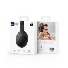 Wiwu TD-02 Sound Cool Serisi Katlanabilir Kulak Üstü Bluetooth Kulaklık Siyah