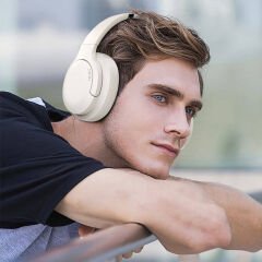 Wiwu TD-02 Sound Cool Serisi Katlanabilir Kulak Üstü Bluetooth Kulaklık Beyaz 