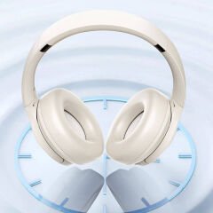 Wiwu TD-02 Sound Cool Serisi Katlanabilir Kulak Üstü Bluetooth Kulaklık Beyaz 