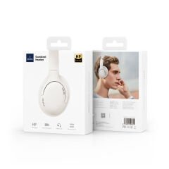 Wiwu TD-02 Sound Cool Serisi Katlanabilir Kulak Üstü Bluetooth Kulaklık Beyaz 