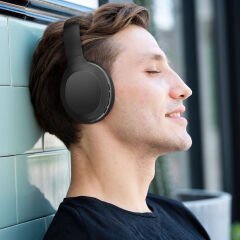 Wiwu TD-01 Bach Serisi Katlanabilir Kulak Üstü Bluetooth Kulaklık Siyah