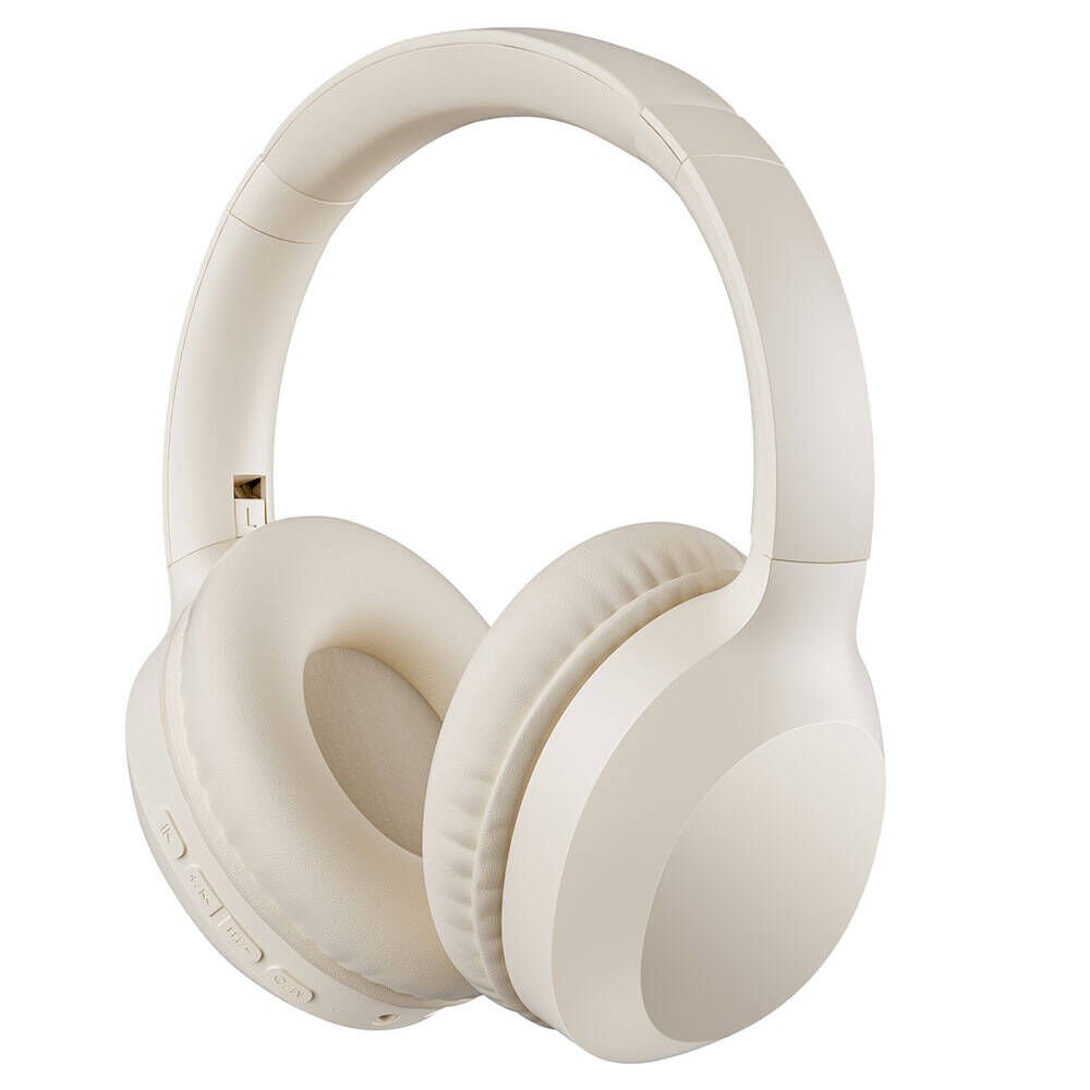 Wiwu TD-01 Bach Serisi Katlanabilir Kulak Üstü Bluetooth Kulaklık Krem 