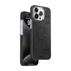 Apple iPhone 15 Pro Max Kılıf Wiwu HHX-016 Karbon Fiber 600D Mars Kevlar Kılıf