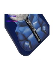 Nimmy iPhone 16 Pro Max Uyumlu 3D Gözlük Fermuar Kedi Detaylı Nakış İşlemeli Kabartmalı Cool Cute Kılıf