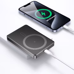 TRUSMI PB01-02 PD20W Ultra İnce Manyetik Kablosuz Şarjlı Powerbank 10000mAh Gri
