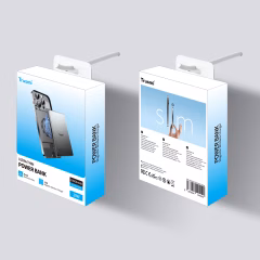 TRUSMI PB01-02 PD20W Ultra İnce Manyetik Kablosuz Şarjlı Powerbank 10000mAh Gri