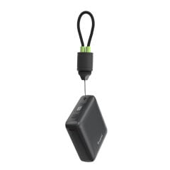 TRUSMI PB06-01 PD22.5W Dijital Göstergeli Powerbank 10000mAh Dahili USB-C Kablolu Siyah