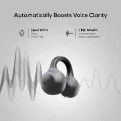 Vibe Clip BT15 AI Destekli ENC Gürültü Engelleme Özellikli Bluetooth Kulaklık Siyah