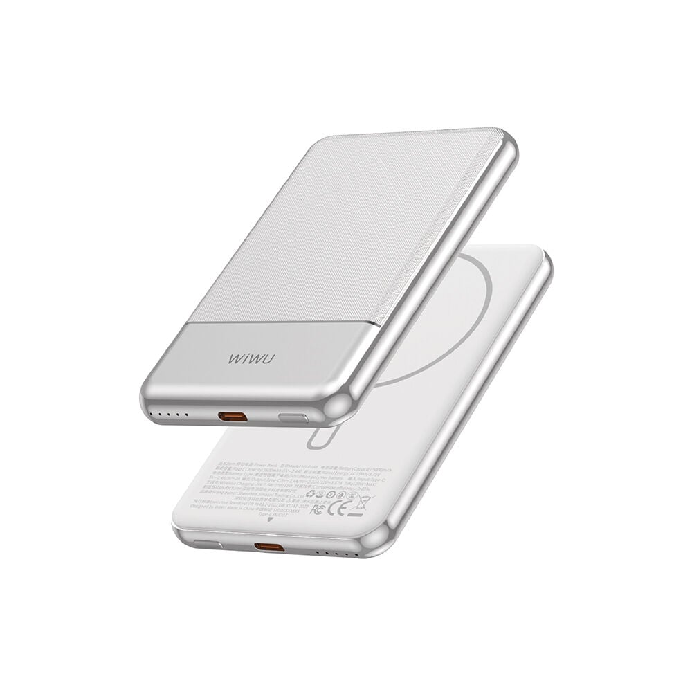 Wiwu Wi-P088 LED Işık Göstergeli PD 20W Kablosuz Powerbank 5000mAh 15W