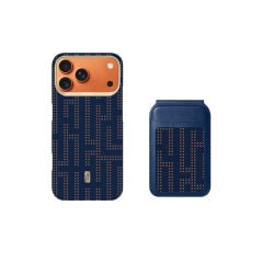 Apple iPhone 17 Pro Max Kılıf Raptic 2in1 Bundle Kit Aramid Skin Grid Serisi Kartlık ve Karbon Kapak