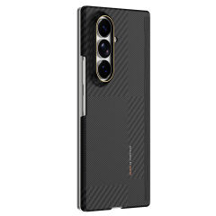 Galaxy Z Fold 8 Ultra Kılıf M-safe Şarj Özellikli Metal Kamera Çerçeveli Raptic Aramid SkinPro Serisi Karbon Kapak