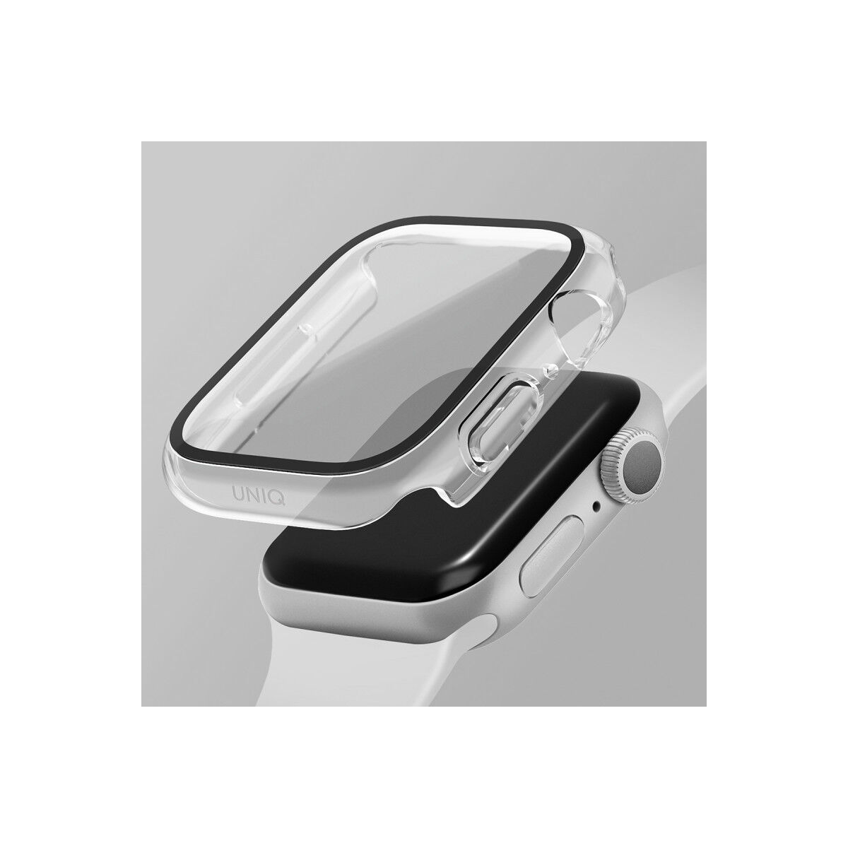 Uniq Apple Watch 46mm Nautic Camlı Kasa Ekran Koruyucu - Şeffaf