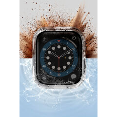 Uniq Apple Watch 46mm Nautic Camlı Kasa Ekran Koruyucu - Şeffaf