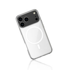 Newface Apple iPhone 17 Pro Kılıf Magneticsafe Şeffaf Silikon - Şeffaf