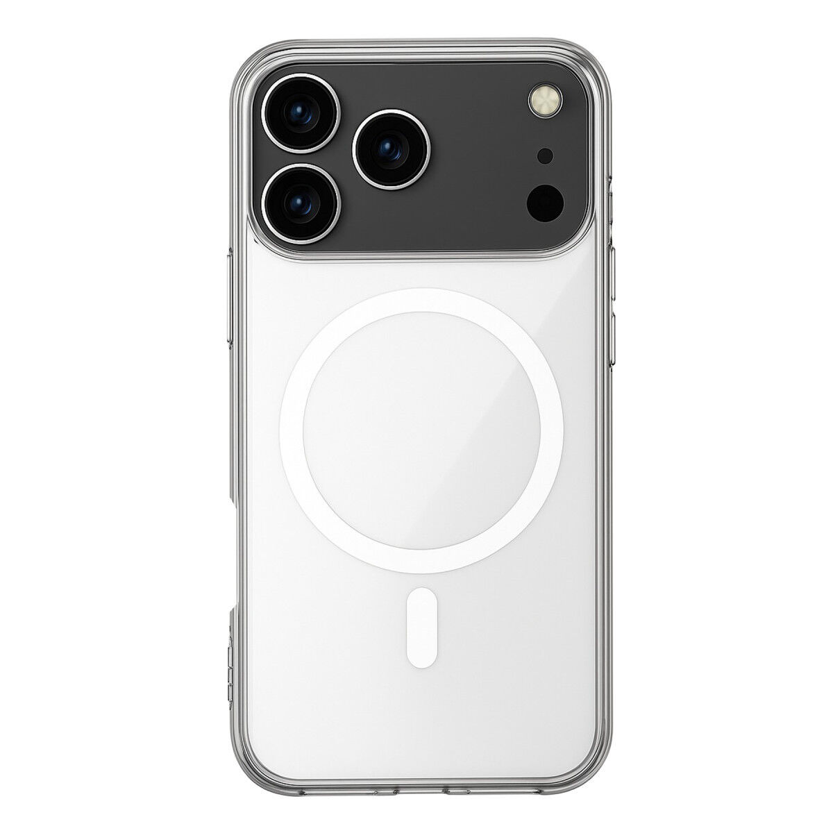 Newface Apple iPhone 17 Pro Kılıf Magneticsafe Şeffaf Silikon - Şeffaf