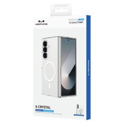 Keephone Samsung Galaxy Z Fold 7 X-Crystal Slim Magsafe Kılıf - Şeffaf