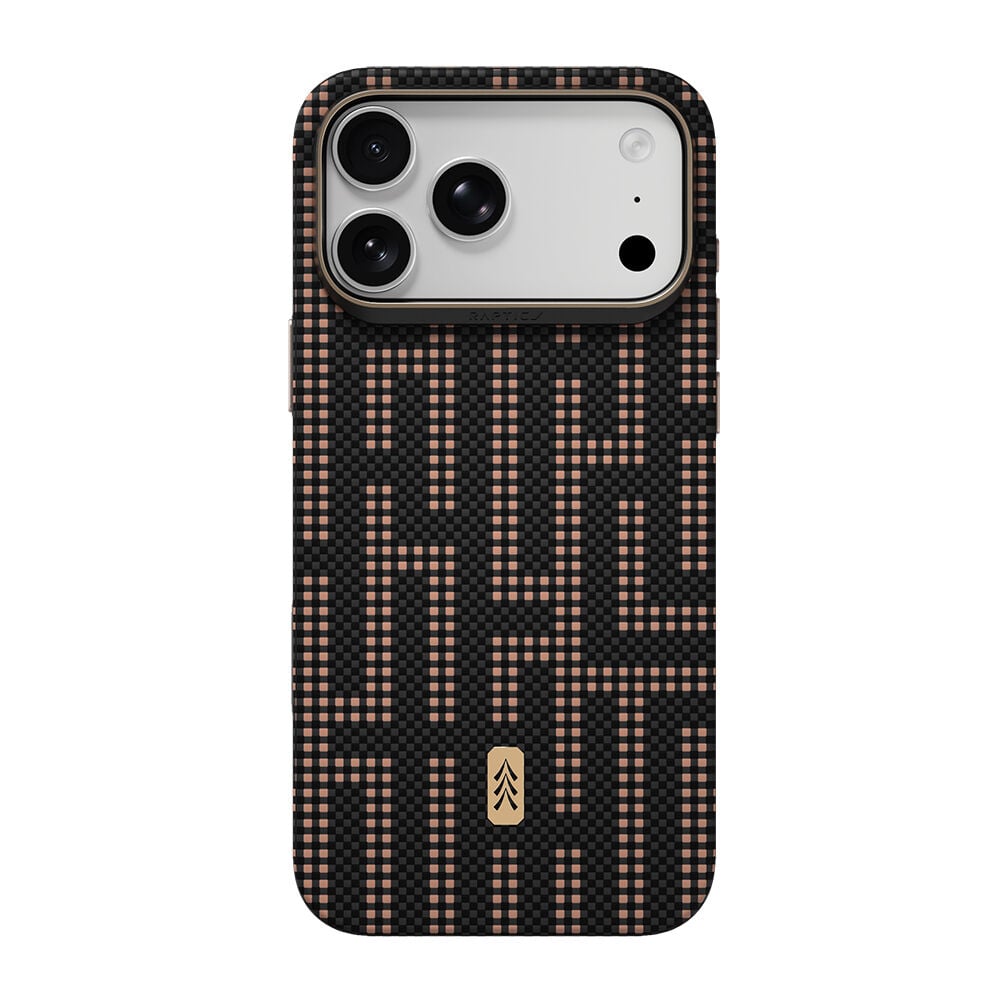 Apple iPhone 18 Pro Max Kılıf M-safe Şarj Özellikli Raptic Aramid Dual Ultra Grid Serisi Karbon Kapak