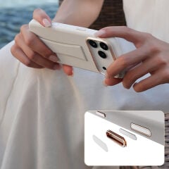 Apple iPhone 17 Pro Max Kılıf M-Safe Şarj Özellikli Standlı Udemos İndependence Serisi Kapak