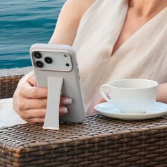 Apple iPhone 17 Pro Max Kılıf M-Safe Şarj Özellikli Standlı Udemos İndependence Serisi Kapak