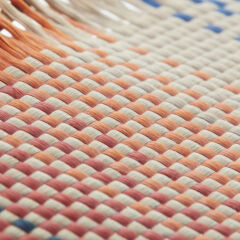 Galaxy Z Flip 7 Kılıf M-safe Şarj Özellikli Aramid Karbon Fiber Pitaka Tactile Woven Sunset-Moonrise Serisi Kapak